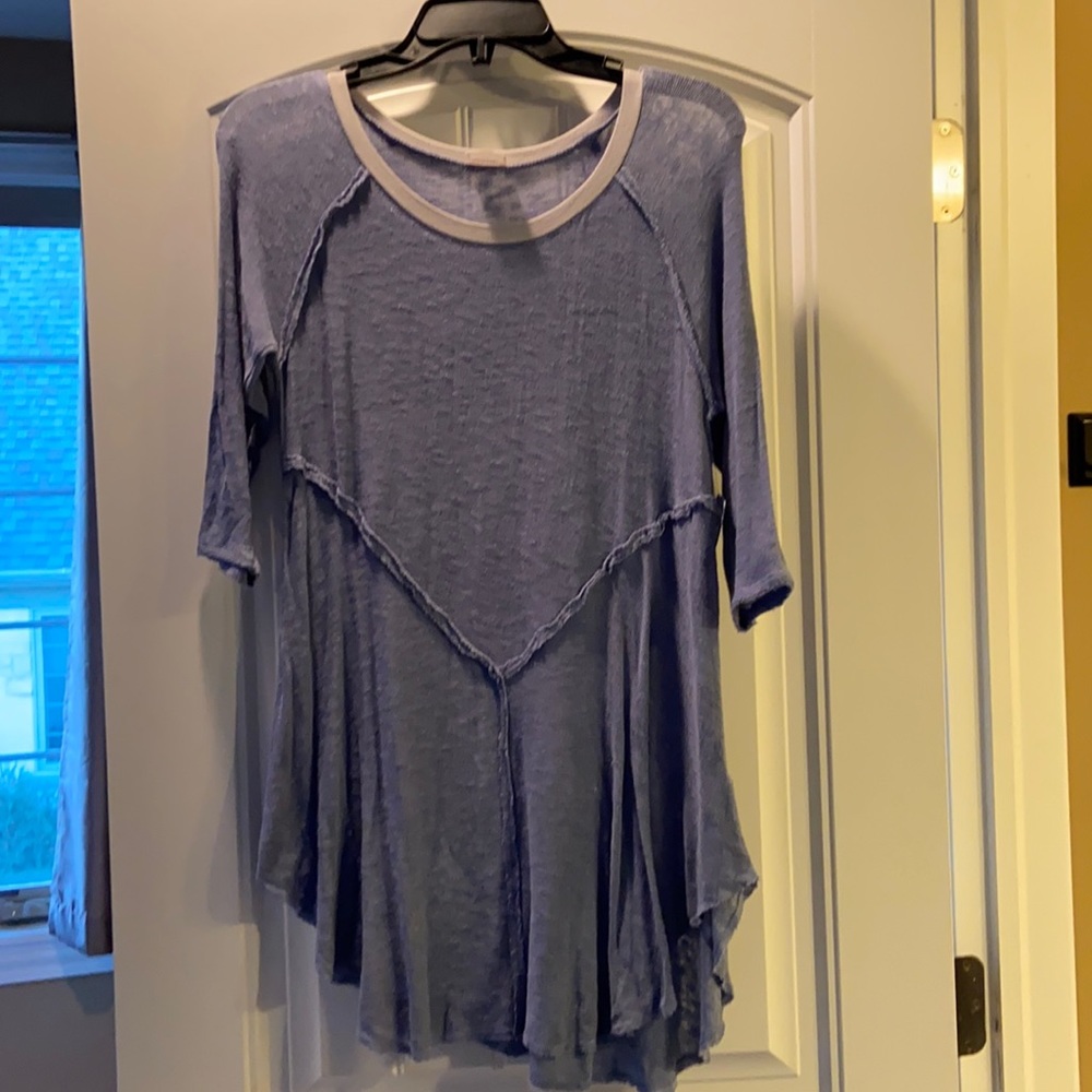 Free People Periwinkle Lounge Top